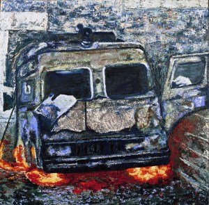 Buona notte (olio su tela, 120x120)