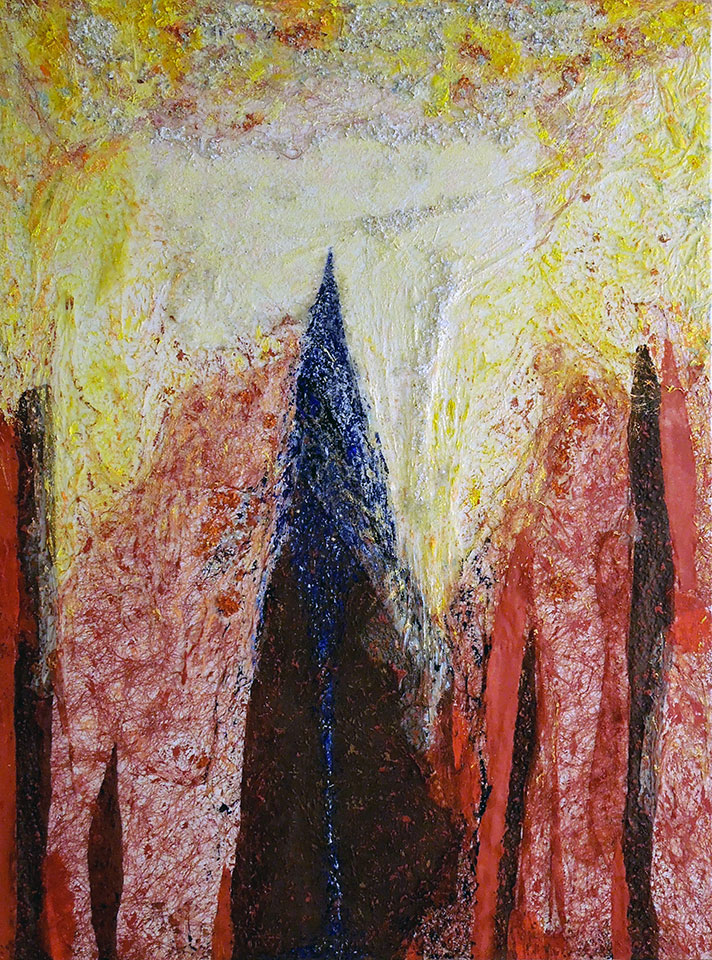 Cuneo blu (tecnica mista, 60x80)