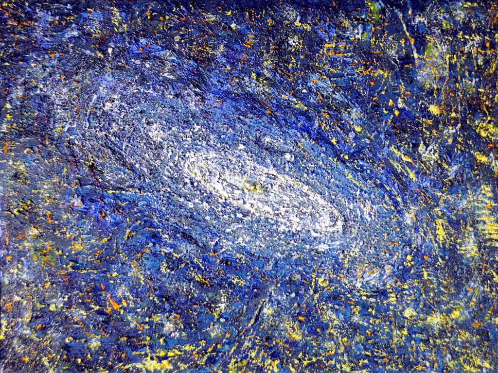 Galassia (tecnica mista, 80x60)
