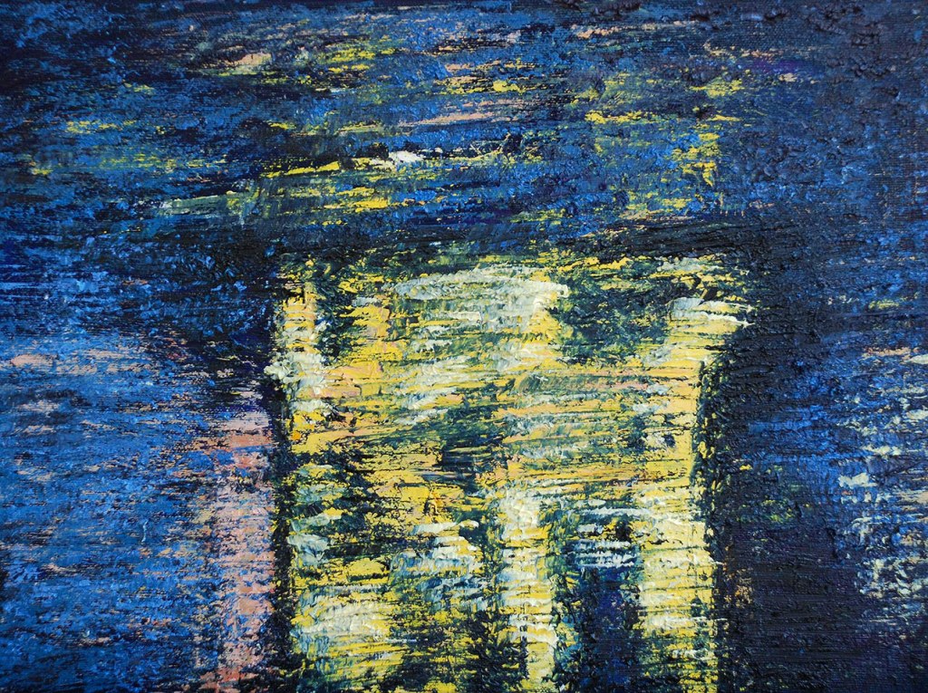 Notte (tecnica mista, 50x40)