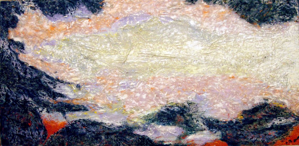 Ombra e luce (tecnica mista, 100x50)