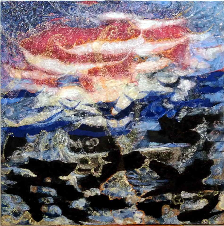 Tempesta (tecnica mista, 120x120)