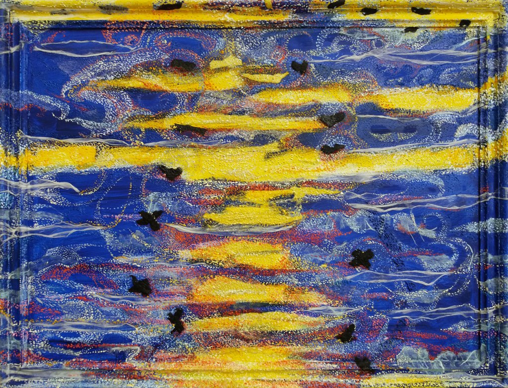 Oltremare (2018, tecnica mista, 89x68)