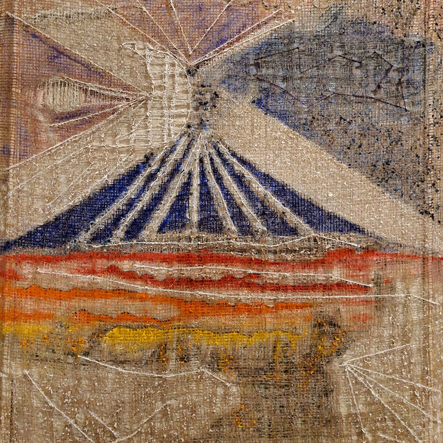 Chiedi alla luna (tecnica mista - 80x90 - 2023)