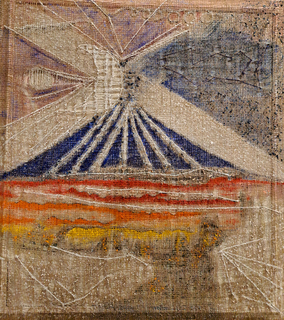 Chiedi alla luna (tecnica mista - 80x90 - 2023)