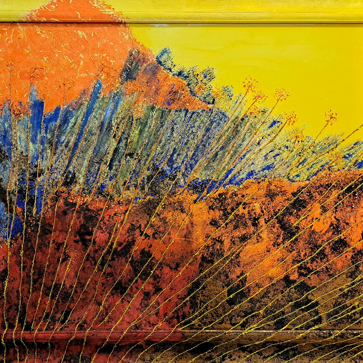 Il calore della terra (tecnica mista - 80x60 - 2023)