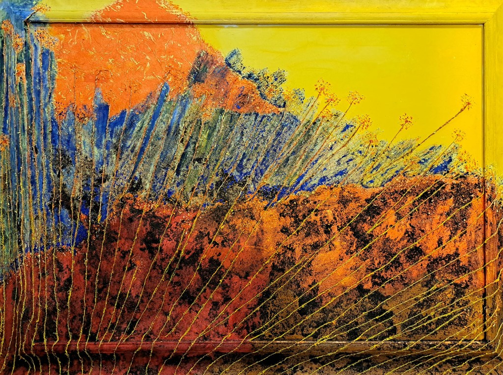 Il calore della terra (tecnica mista - 80x60 - 2023)