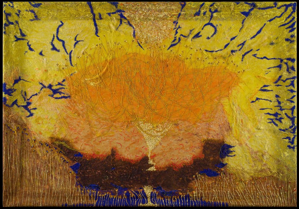 Ombelico del mondo (tecnica mista - 88x62 - 2022)