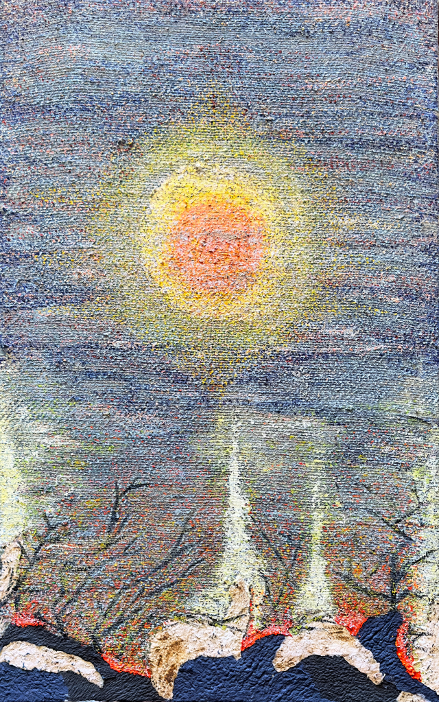 Pausa (tecnica mista - 60x100 - 2024)