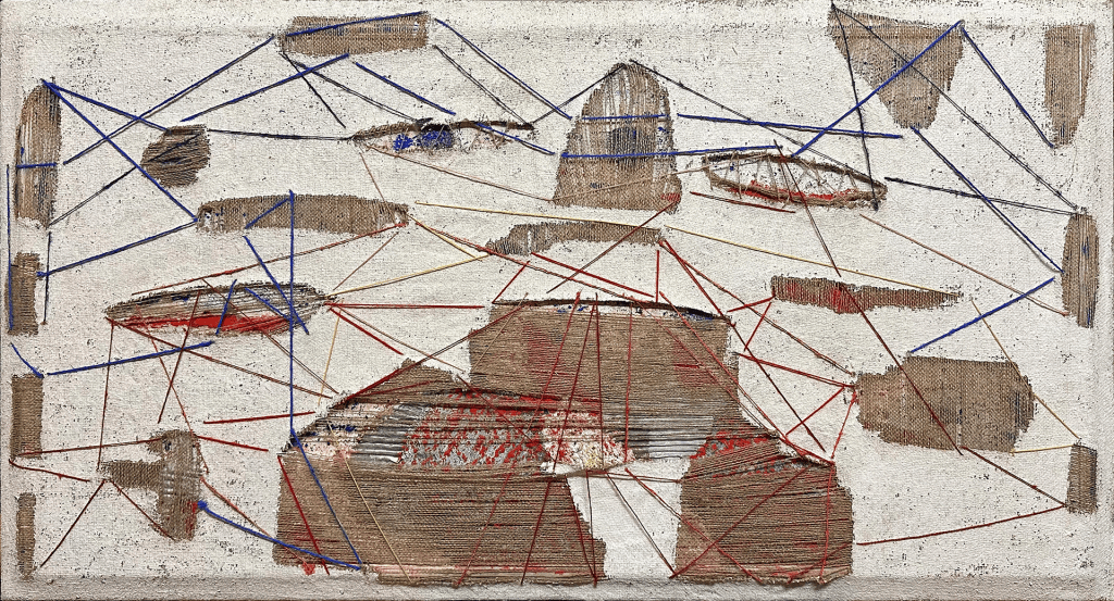Ziggurat (tecnica mista - 127x70 - 2023)