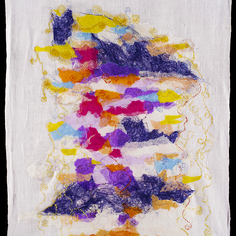 Senza titolo 01 (tecnica mista su tela di lino - 72x94 - 2025)