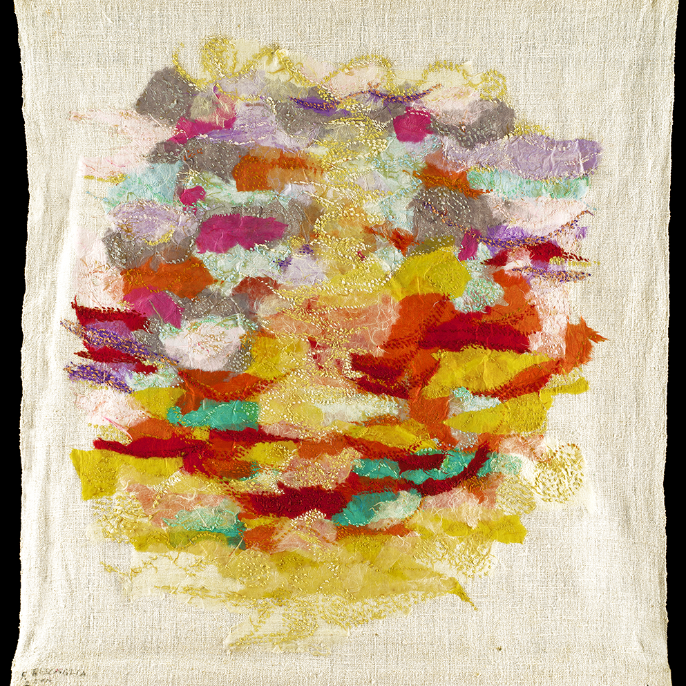 Senza titolo 03 (tecnica mista su tela di lino - 76x80 - 2025)