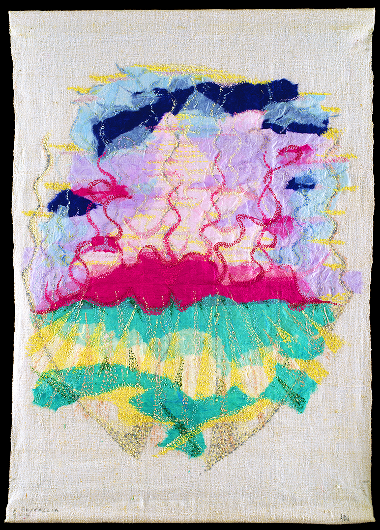 Senza titolo 04 (tecnica mista su tela di lino - 70x96 - 2025)