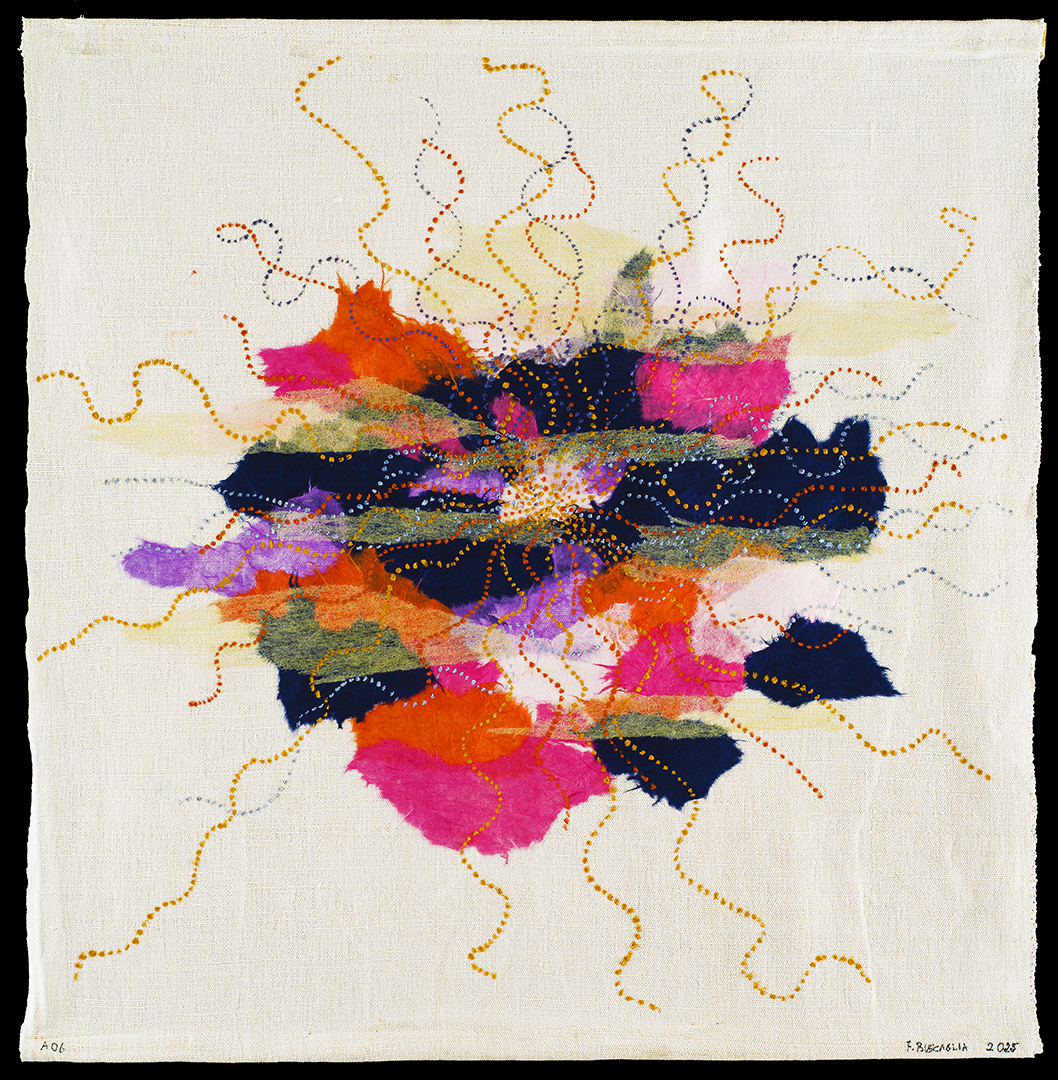 Senza titolo 06 (tecnica mista su tela di lino - 62x60 - 2025)