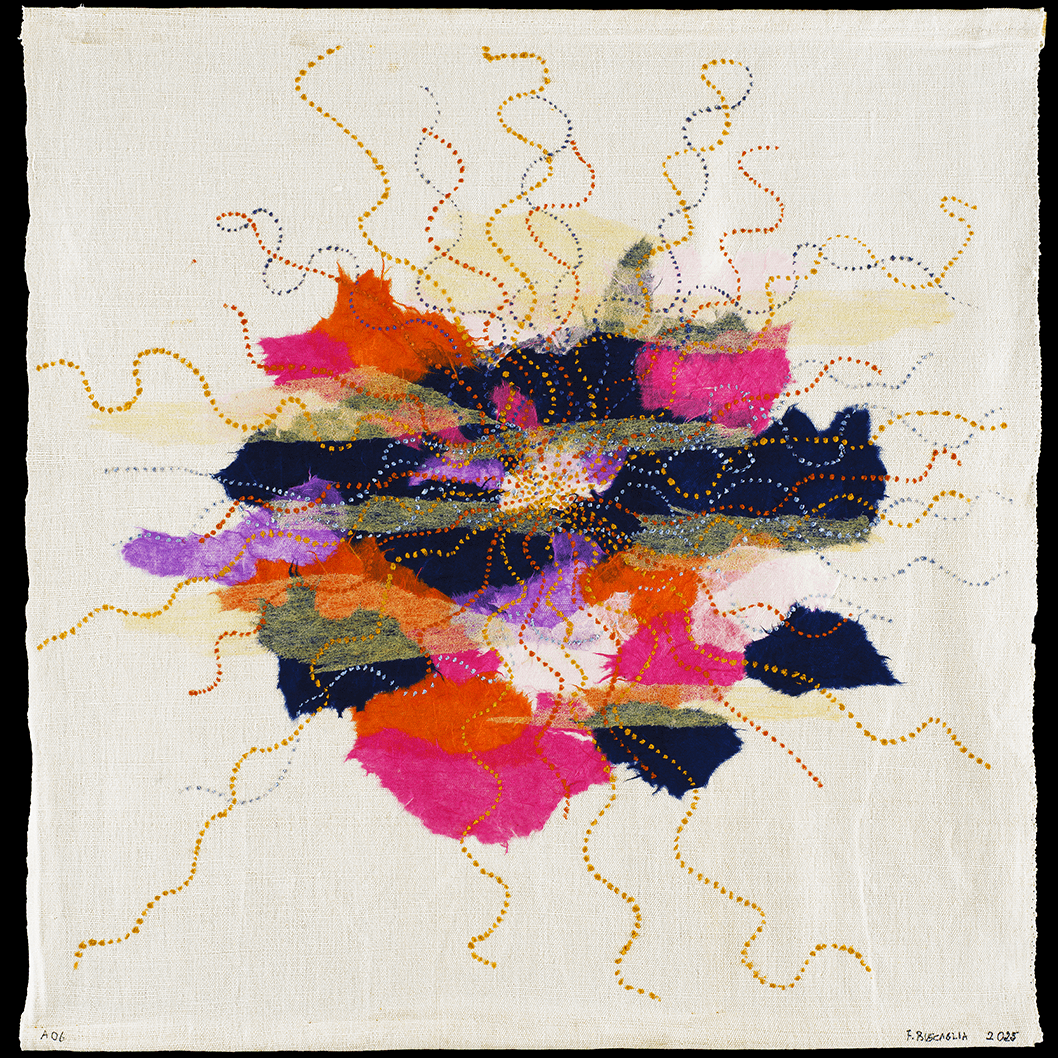 Senza titolo 06 (tecnica mista su tela di lino - 62x60 - 2025)