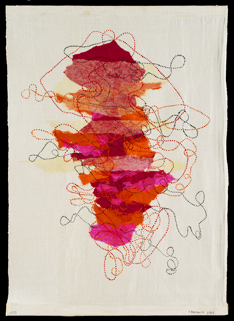 Senza titolo 07 (tecnica mista su tela di lino - 60x84 - 2025)