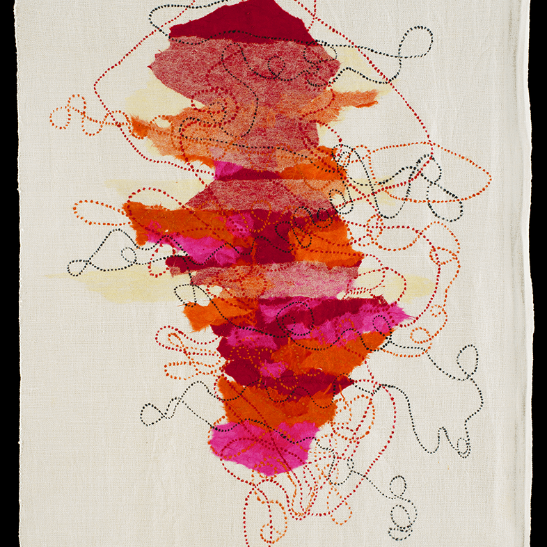 Senza titolo 07 (tecnica mista su tela di lino - 60x84 - 2025)