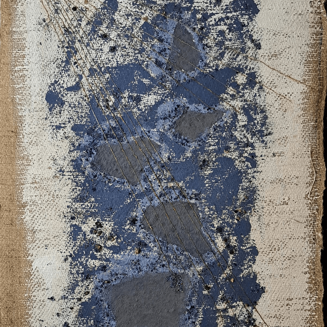 Senza titolo 14 (tecnica mista su tela di iuta - 70x100 - 2026)