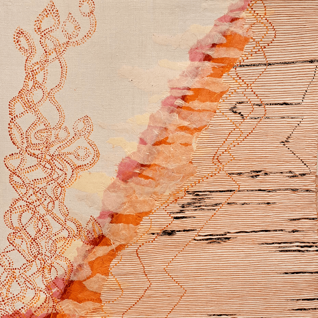 Senza titolo 15 (tecnica mista su tela di lino - 65x68 - 2026)